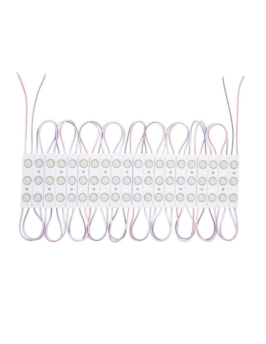 Module LED 20 Pièces 24W IP65 24V DC pour Enseignes Publicitaires 2.5m