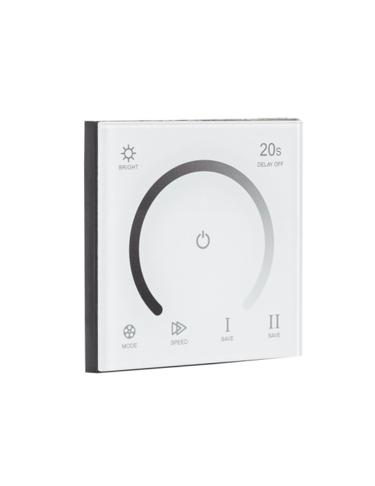 Contrôleur Variateur Mural Tactile pour Ruban LED Monochrome 12/24V DC