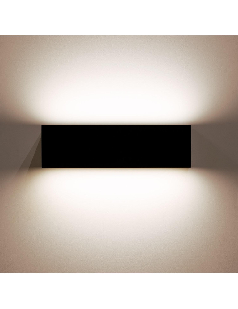 Applique Murale LED Extérieure Lena 10W Éclairage Double Face Rectangulaire Noire Applique Murale LED Extérieure Lena 10W Éclairage Double Face Rectangulaire Noire