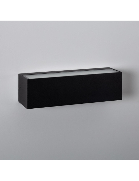 Applique Murale LED Extérieure Lena 10W Éclairage Double Face Rectangulaire Noire