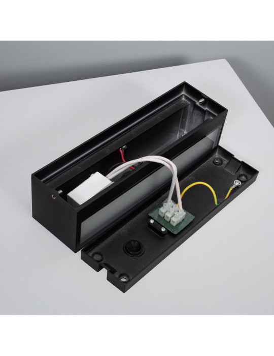 Applique Murale LED Extérieure Lena 10W Éclairage Double Face Rectangulaire Noire