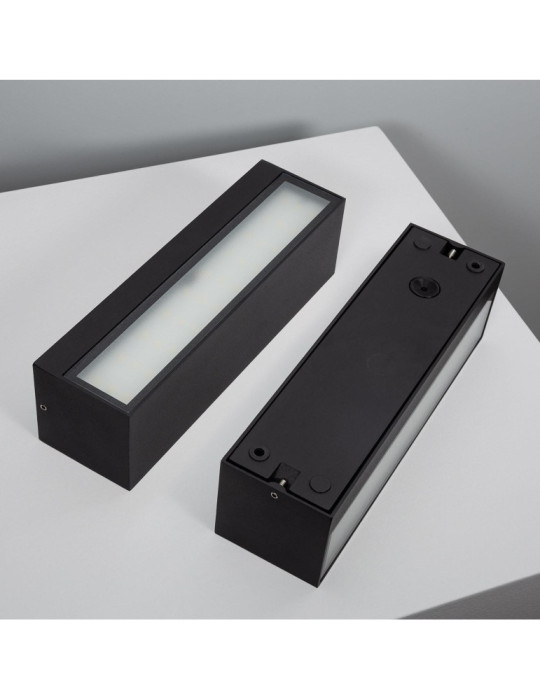 Applique Murale LED Extérieure Lena 10W Éclairage Double Face Rectangulaire Noire