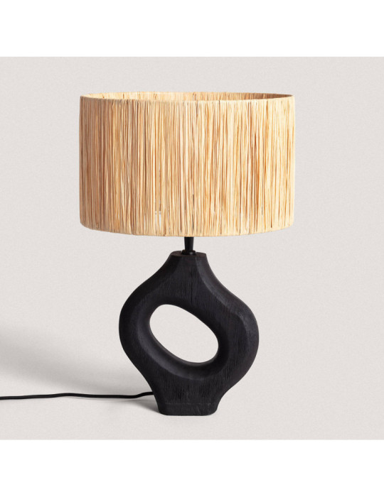 Lampe à Poser en bois Dhara ILUZZIA