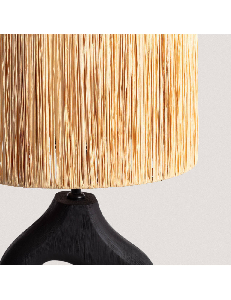 Lampe à Poser en bois Dhara ILUZZIA