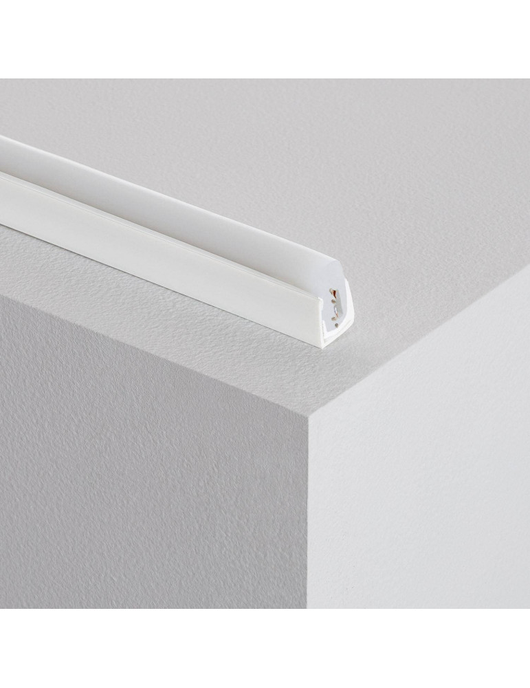 Profilé PVC 1m pour Gaine Néon LED Flexible 11W/m 220V AC 60 LED/m Semi-circulaire 180° IP67 coupe tous les 100 cm