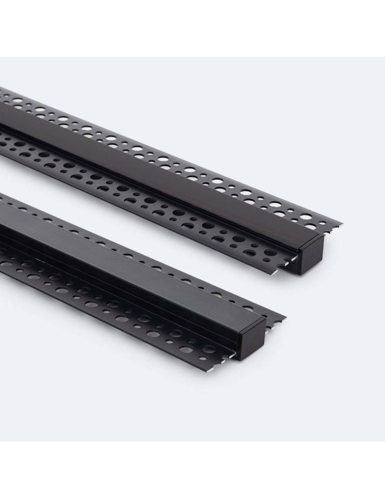 Profilé Aluminium pour Plâtre/Placo avec Capot Continu pour Ruban LED jusqu'à 15 mm