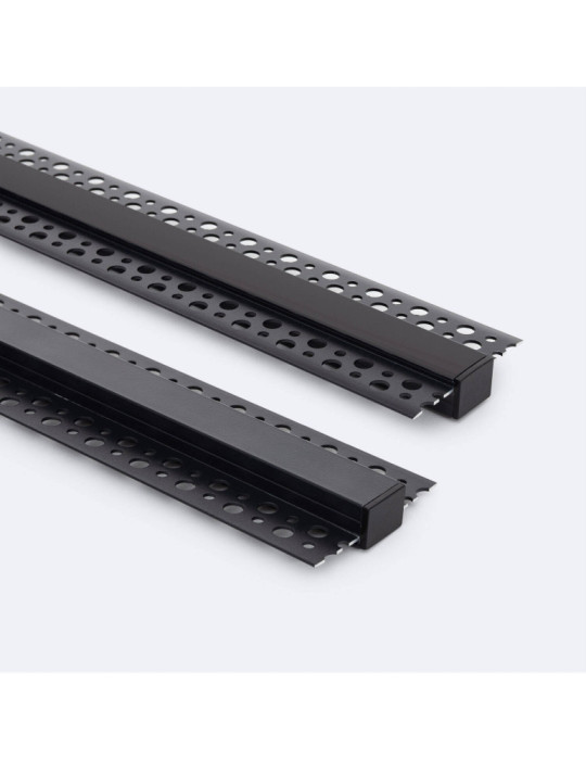 Profilé Aluminium pour Plâtre/Placo avec Capot Continu pour Ruban LED jusqu'à 15 mm