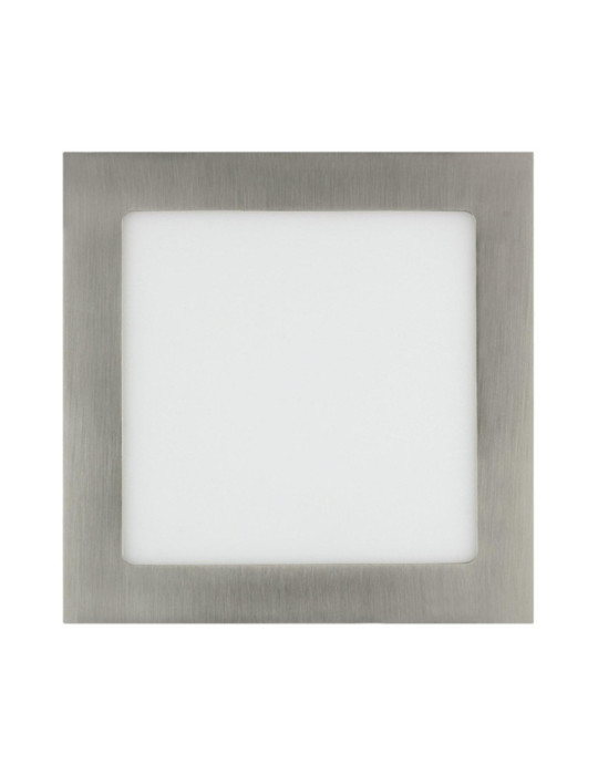 Dalle LED 15W Carrée Extra-Plate Coupe 180x180mm Argentée