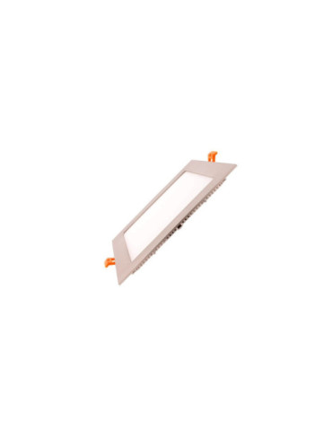 Dalle LED 15W Carrée Extra-Plate Coupe 180x180mm Argentée