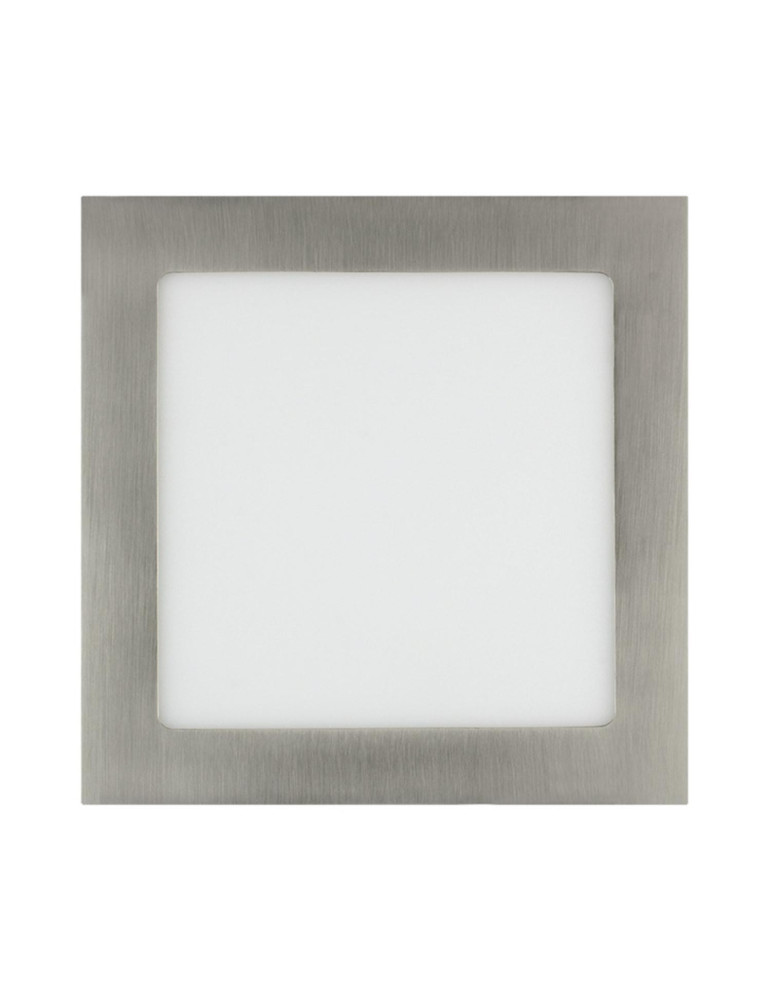 Dalle LED 15W Carrée Extra-Plate Coupe 180x180mm Argentée