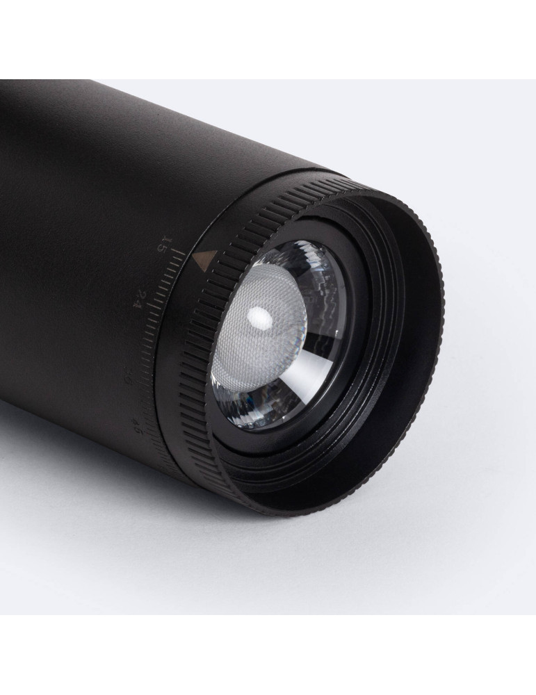 Spot LED sur Rail Monophasé 10W West CCT Multi-Angle 15-60º Noir