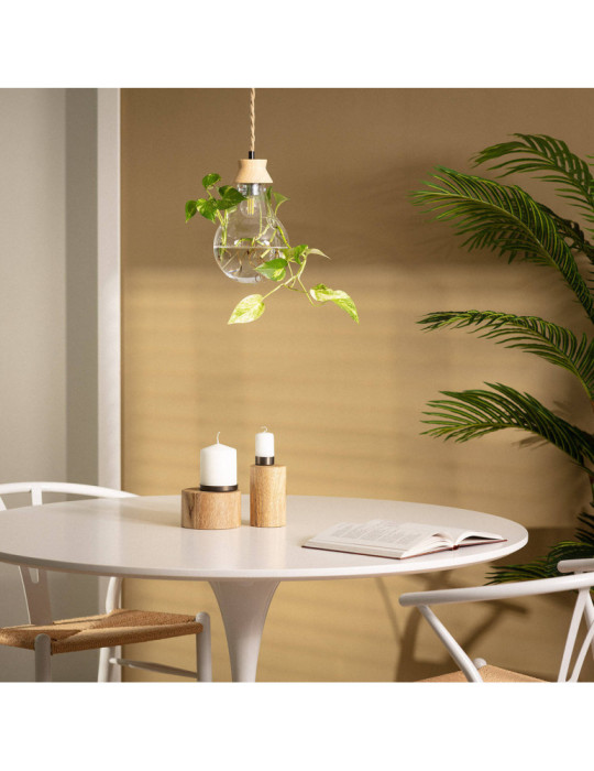 Suspension Bois et Verre Kathu Bumbieris