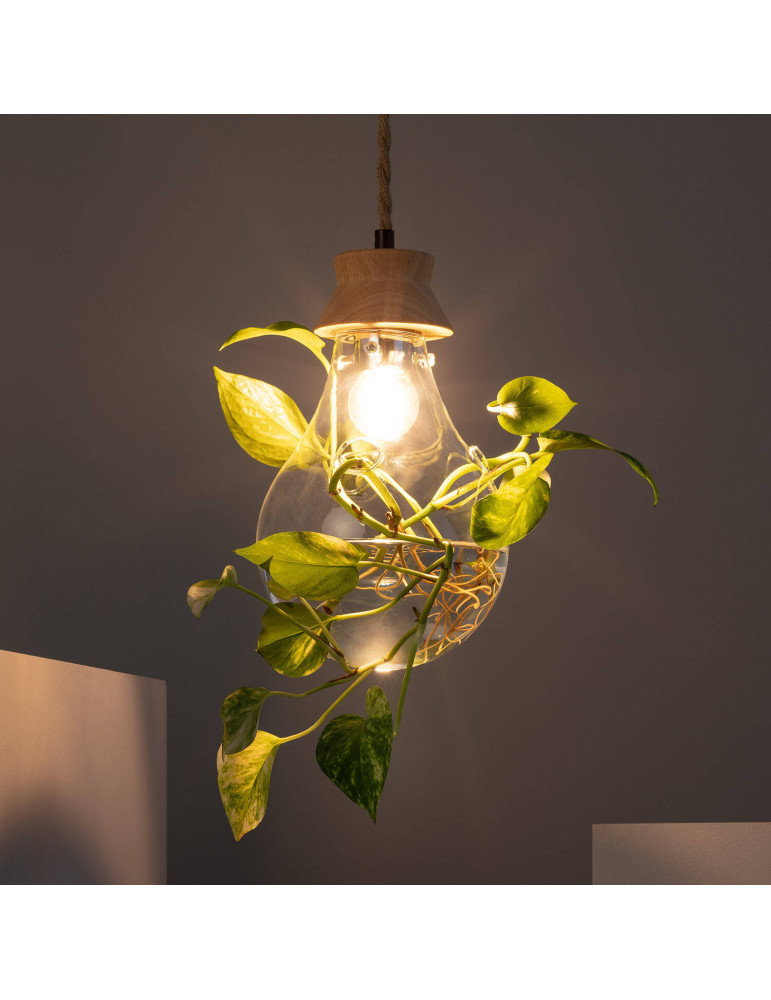 Suspension Bois et Verre Kathu Bumbieris