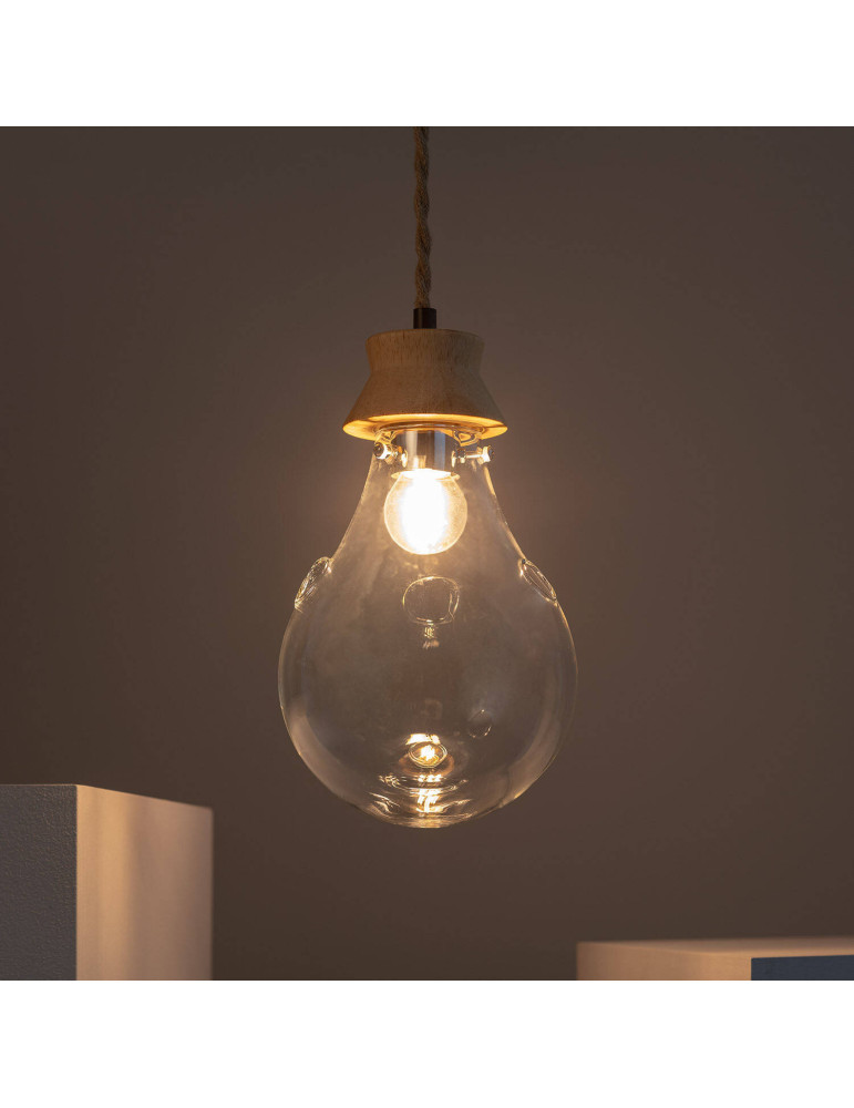 Suspension Bois et Verre Kathu Bumbieris