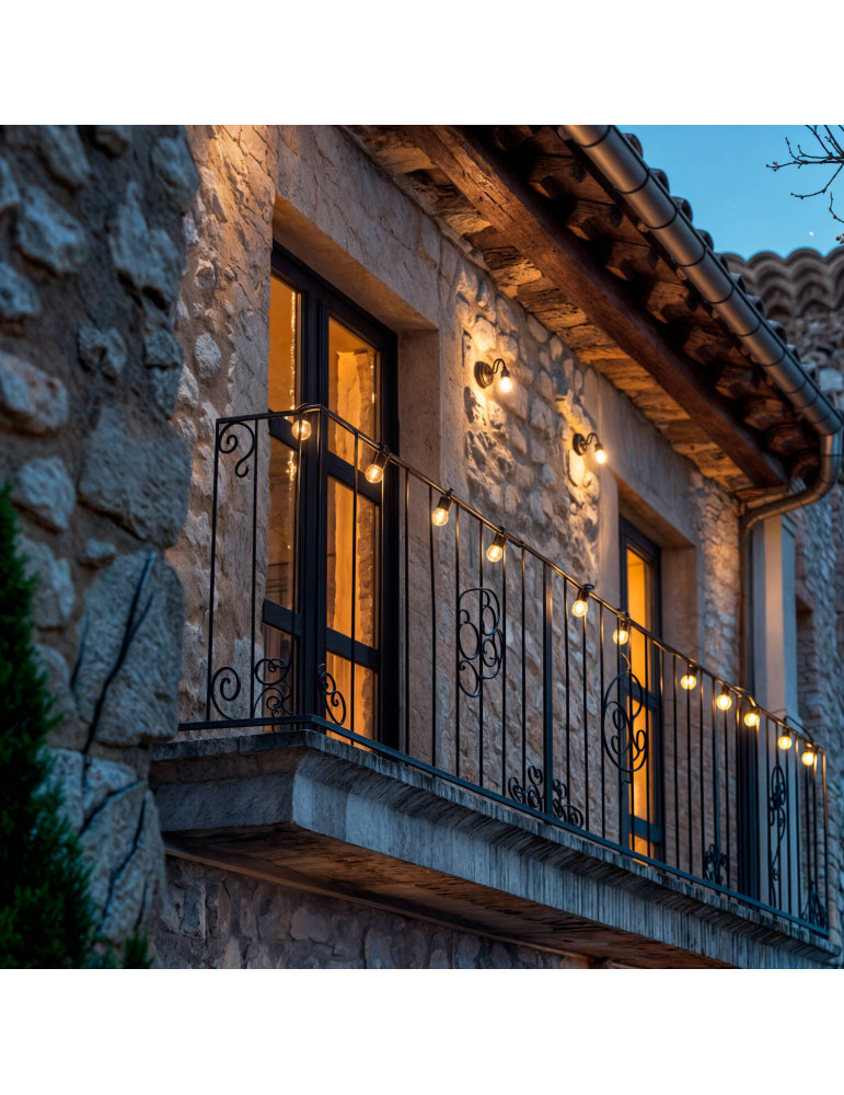 Guirlande d'Ampoule LED Solaire Extérieur Kuiper 7m