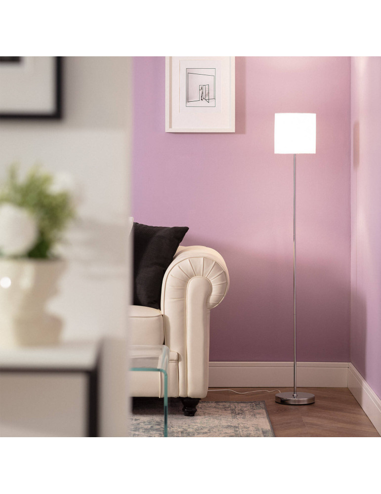 Lampadaire Métal et Tissu Pangiri