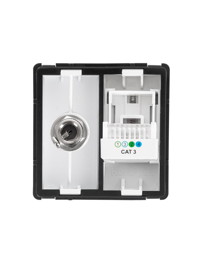 Prise Téléphone + Satellite Modern