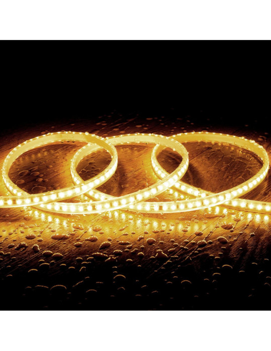 Bobine de Ruban LED Dimmable Auto- redressement 220V AC SMD2835 50m 120LED/m 1000 lm/m Largeur 12mm 50 metres IP65