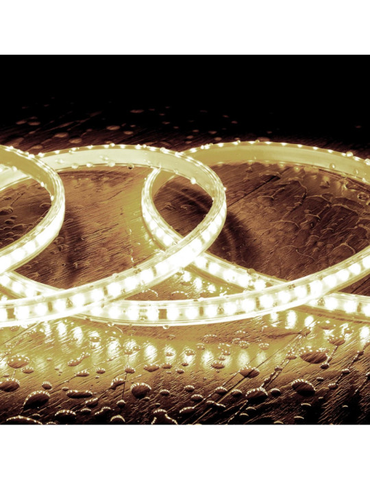 Bobine de Ruban LED Dimmable Auto- redressement 220V AC SMD2835 50m 120LED/m 1000 lm/m Largeur 12mm 50 metres IP65