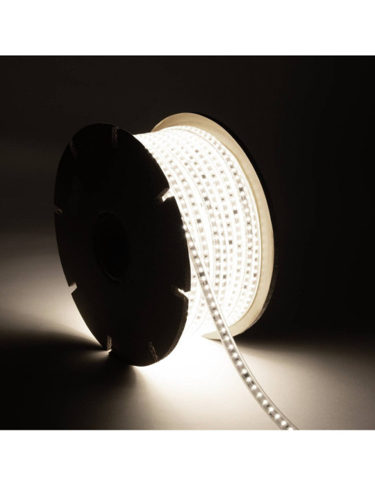 Bobine de Ruban LED Dimmable Auto- redressement 220V AC SMD2835 50m 120LED/m 1000 lm/m Largeur 12mm 50 metres IP65