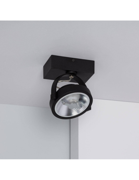 Spot LED 15W CREE en Saillie Orientable AR111 Dimmable Noir Spot LED 15W CREE en Saillie Orientable AR111 Dimmable Noir