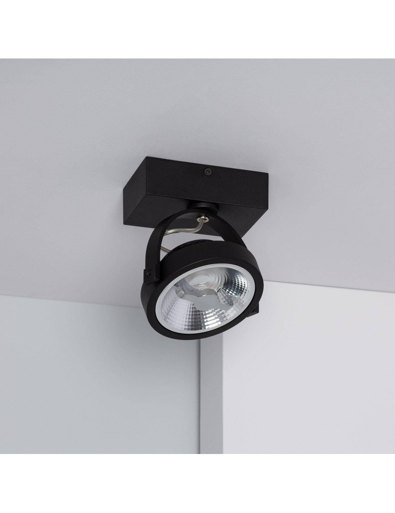Spot LED 15W CREE en Saillie Orientable AR111 Dimmable Noir