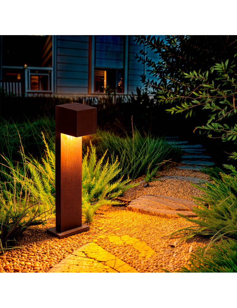 Balise LED Extérieure 10W Aluminium en Saillie sur Pied 50cm Iridix