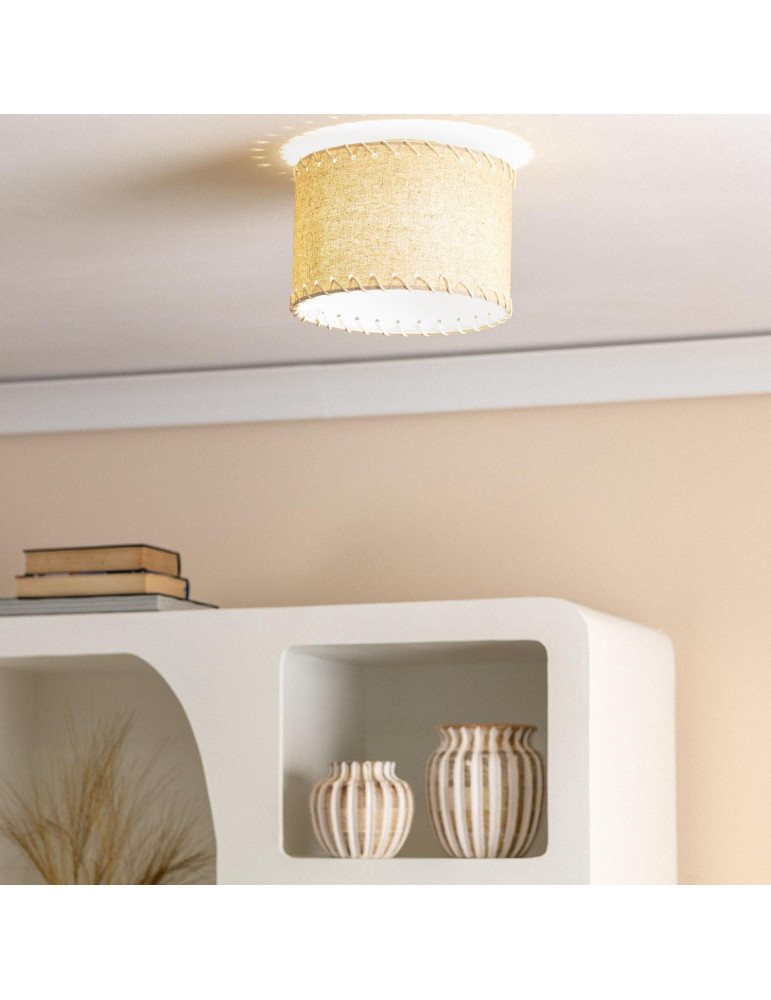 Plafonnier Rond Tissu Ø250 mm Fíbula