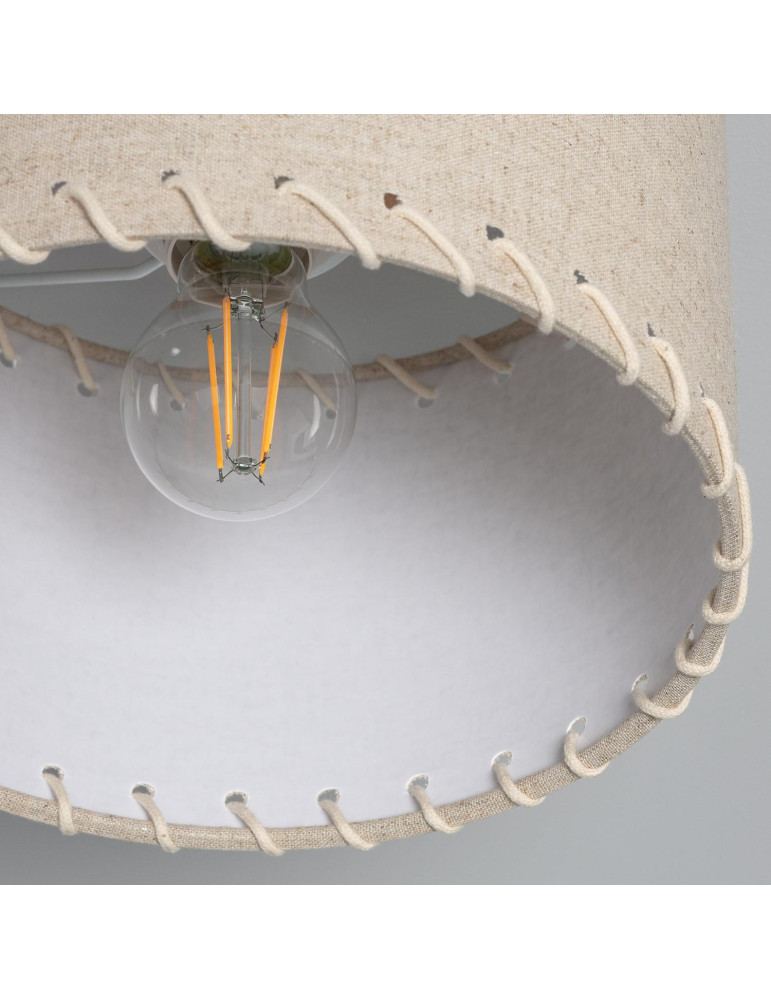 Plafonnier Rond Tissu Ø250 mm Fíbula