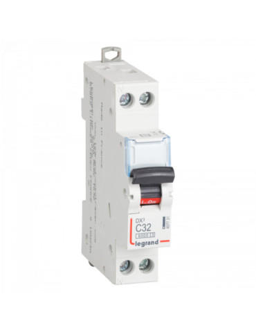 Interruptor Automático Magnetotérmico DX3 Terciario 1P+N 10kA 10-32 A LEGRAND 407726