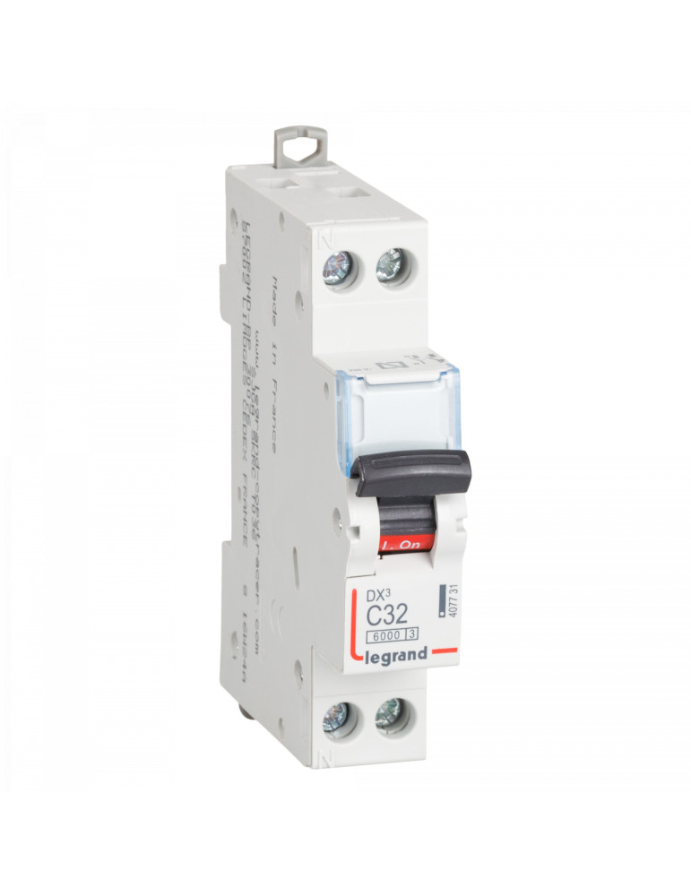 Interruptor Automático Magnetotérmico DX3 Terciario 1P+N 10kA 10-32 A LEGRAND 407726 Interruptor Automático Magnetotérmico DX3 Terciario 1P+N 10kA 10-32 A LEGRAND 407726