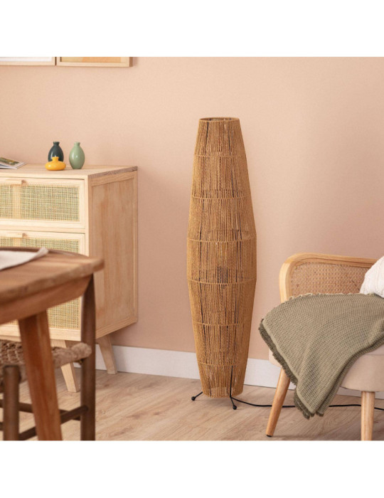 Lampadaire Papier Tressé Mahali