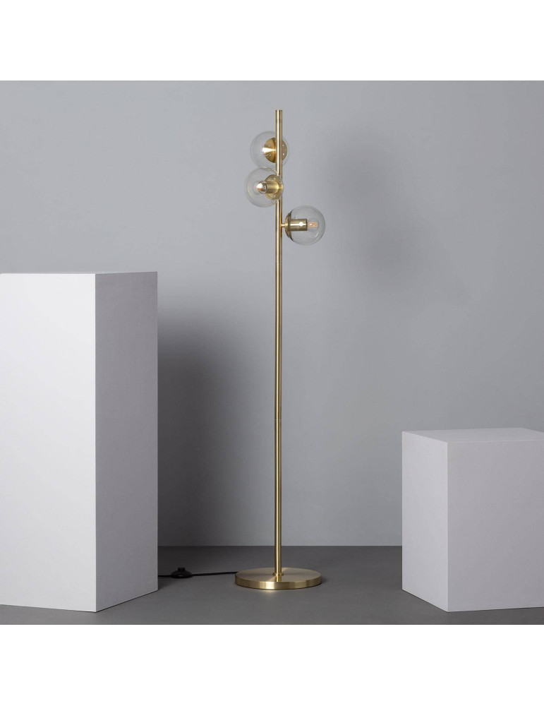 Lampadaire Métal et Verre Otos 3 Spots