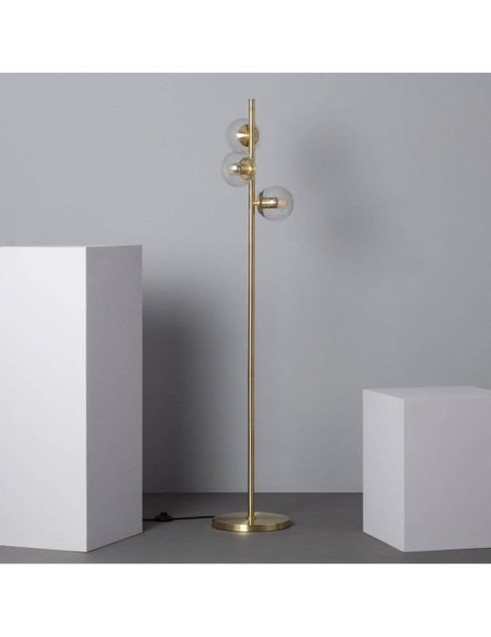 Lampadaire Métal et Verre Otos 3 Spots