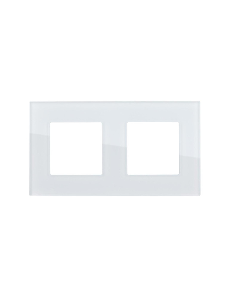 Plaque Crystal 2 Emplacements Modern