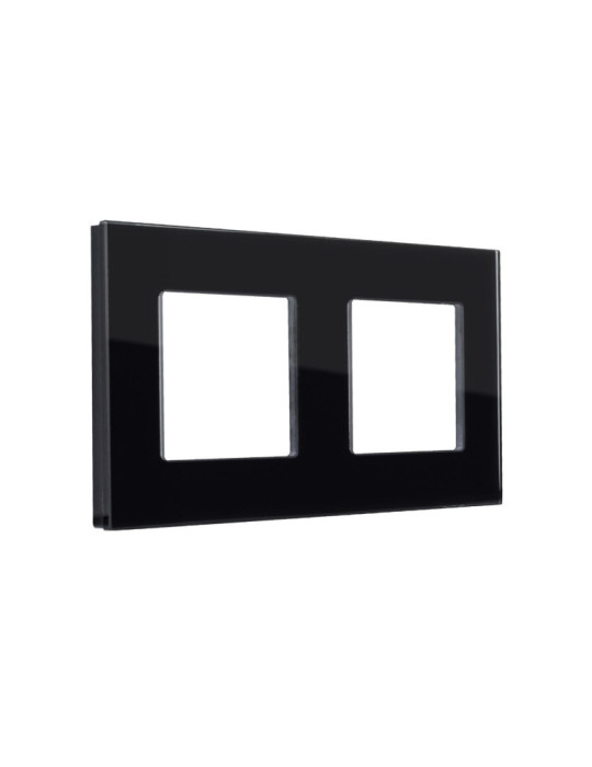 Plaque Crystal 2 Emplacements Modern