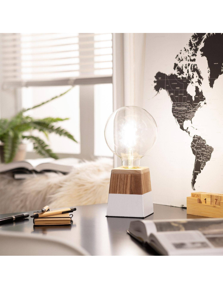 Lampe à Poser Bois Lakara