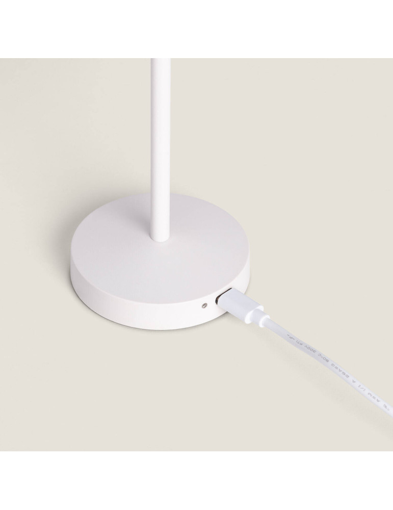 Lampe à Poser LED Portable Extérieure Métal avec Batterie Rechargeable Milevani