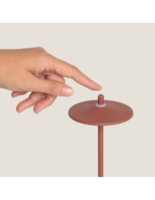 Lampe à Poser LED Portable Extérieure Métal avec Batterie Rechargeable Milevani