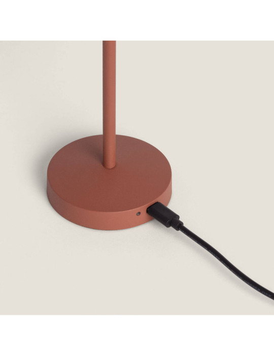 Lampe à Poser LED Portable Extérieure Métal avec Batterie Rechargeable Milevani