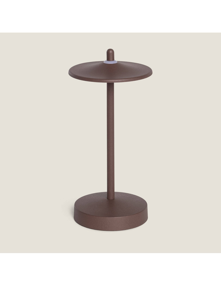 Lampe à Poser LED Portable Extérieure Métal avec Batterie Rechargeable Milevani