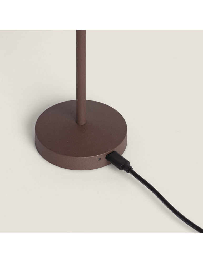 Lampe à Poser LED Portable Extérieure Métal avec Batterie Rechargeable Milevani