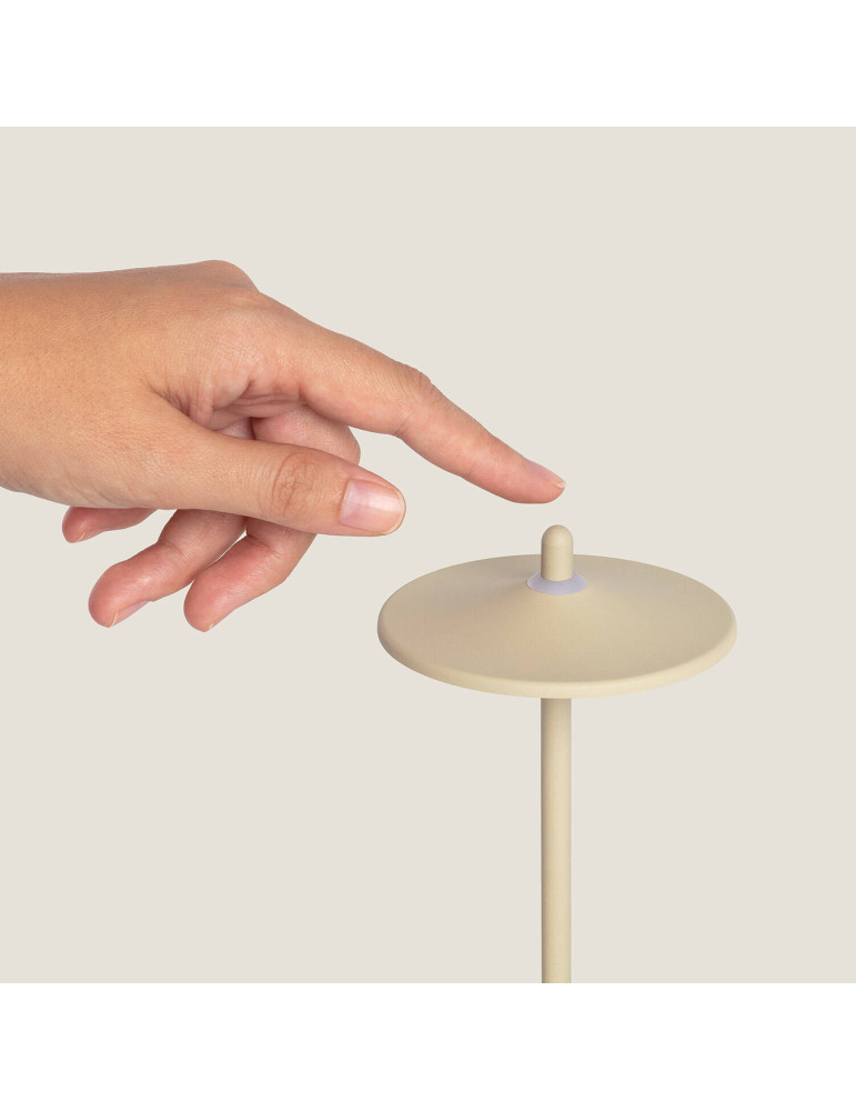 Lampe à Poser LED Portable Extérieure Métal avec Batterie Rechargeable Milevani