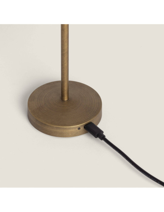 Lampe à Poser LED Portable Extérieure Métal avec Batterie Rechargeable Milevani