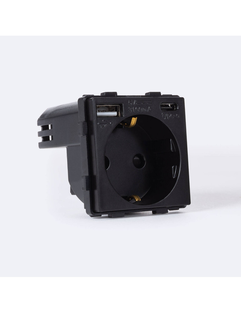 Prise avec USB Schuko Type F Modern