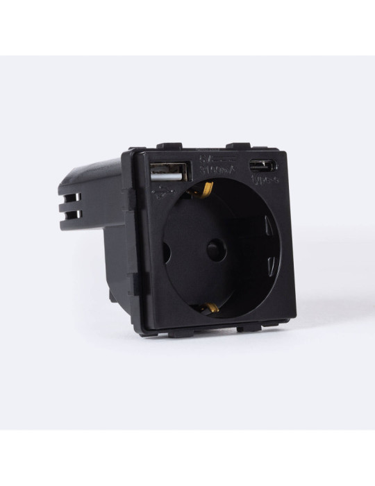 Prise avec USB Schuko Type F Modern