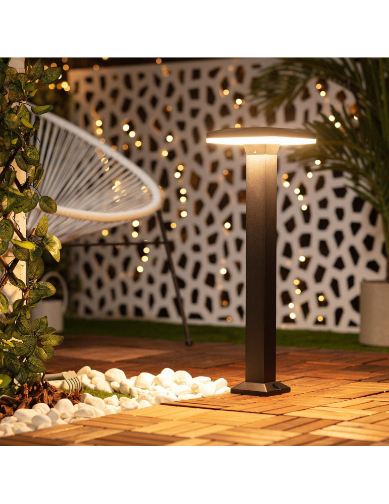 Balise LED Extérieure 12W en Saillie sur Pied 60cm Nilo