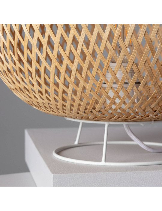 Lampe à Poser Rotin Lluca