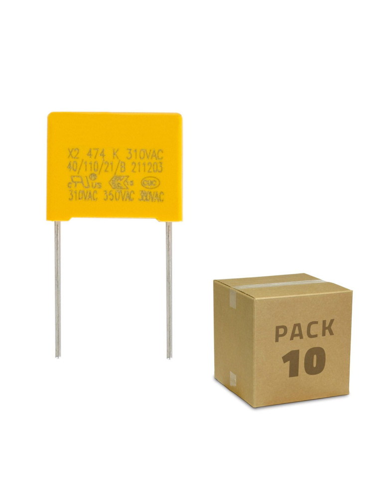 Pack 10 Condensateurs Anti-scintillement LED 0