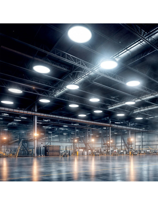 Cloche LED Industrielle UFO 100W 200lm/W PHILIPS Xitanium Dimmable 1-10V LEDNIX HBM